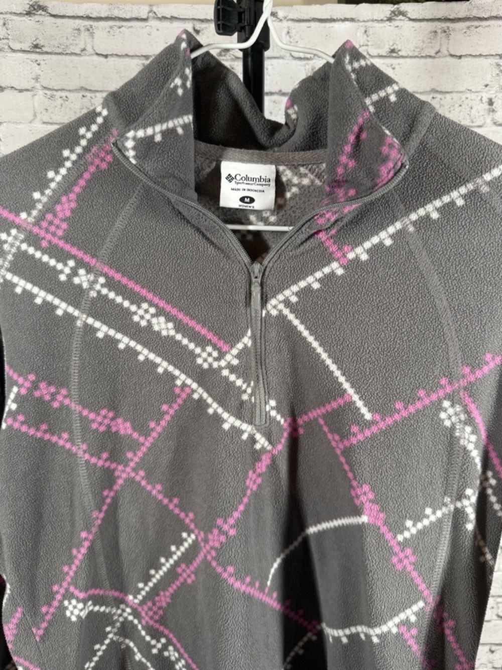 Women's Columbia Quarter Zip Fleece Pullover Jacket - Size Medium